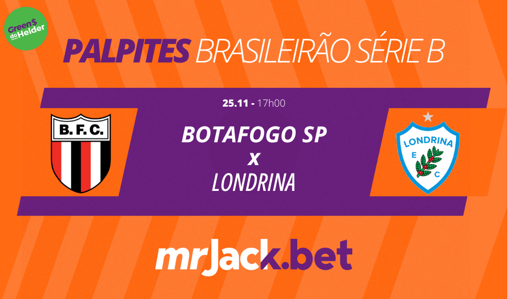 Botafogo-SP x Londrina: onde assistir a Série B do Brasileirão
