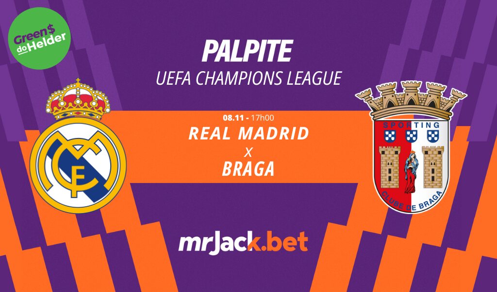 Braga x Real Madrid: onde assistir ao jogo da Champions